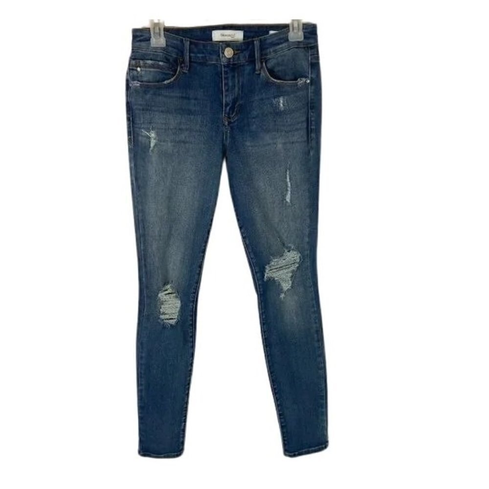 Skinnygirl Jeans The Skinny Women's Size 28 (28 x 29) Mid Rise Distressed